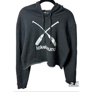 Blue 84 Lakebound Crop Hoodie